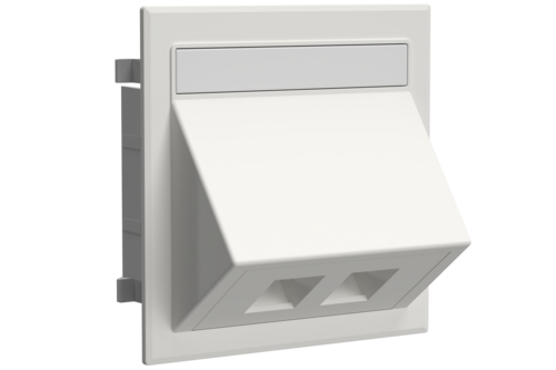 Outlite Rj45 Data outlet double RJ45 white 9003 | Wibe group
