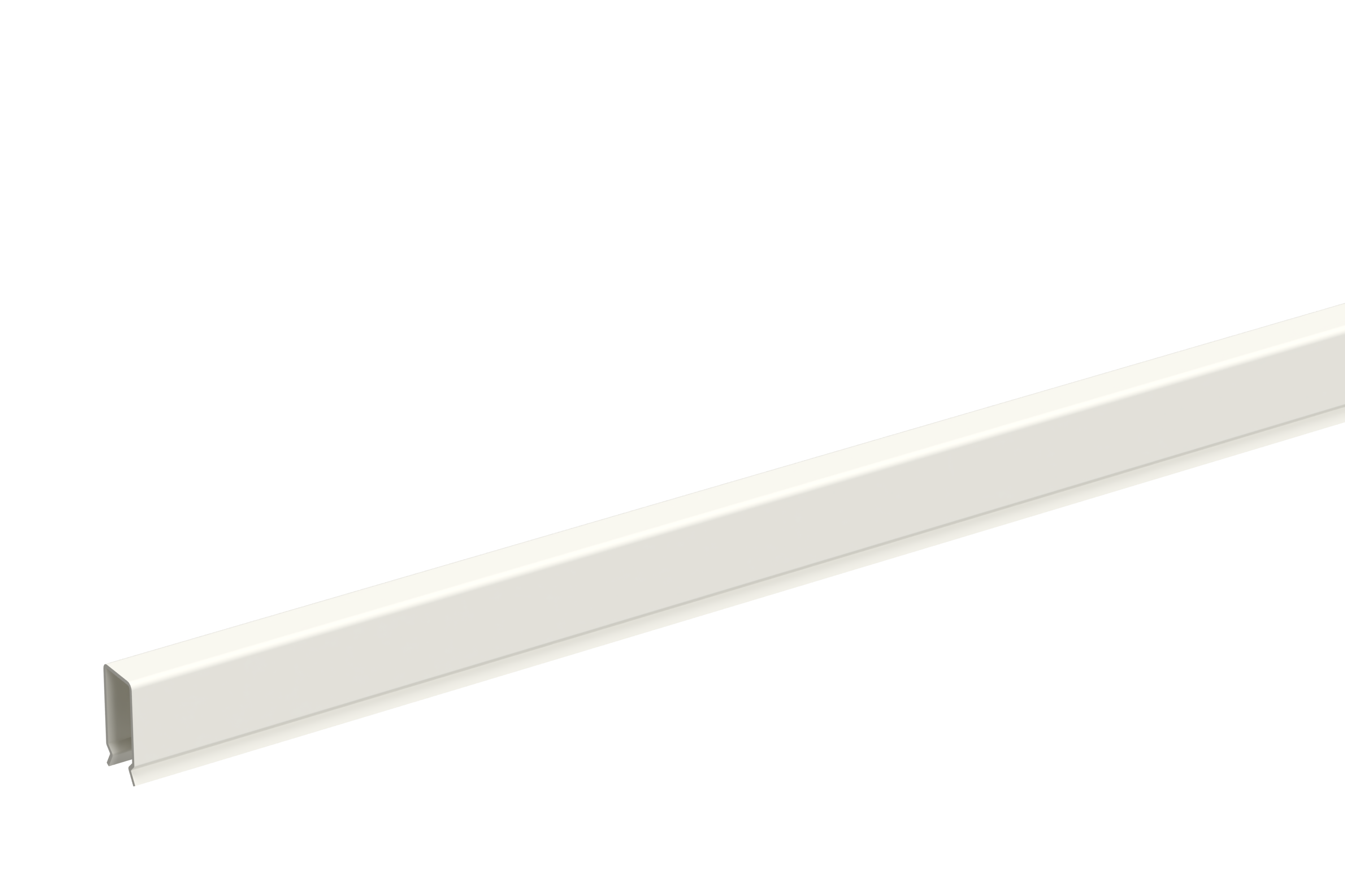 Ventilating Rib Ventilation rib 2.5m steel white R9010 | Wibe group